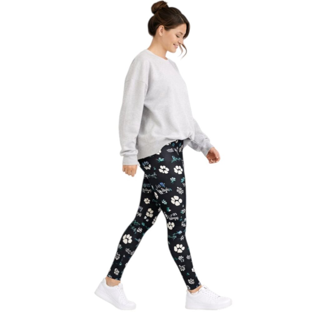 Karmen Anne Fur Mama Paw Print Leggings OS 4–14 - Picture 2 of 6
